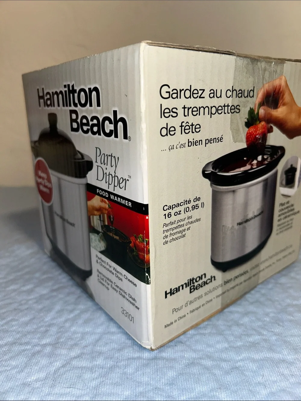 Hamilton Beach Party Dipper 16 oz. Food Warmer Keeps Dips Warm Crockpot